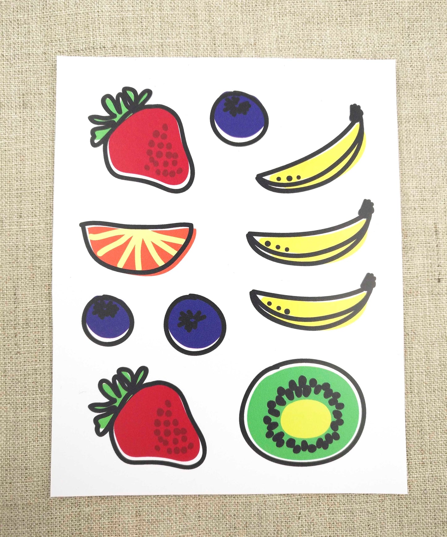 Fruits Iron on Decals