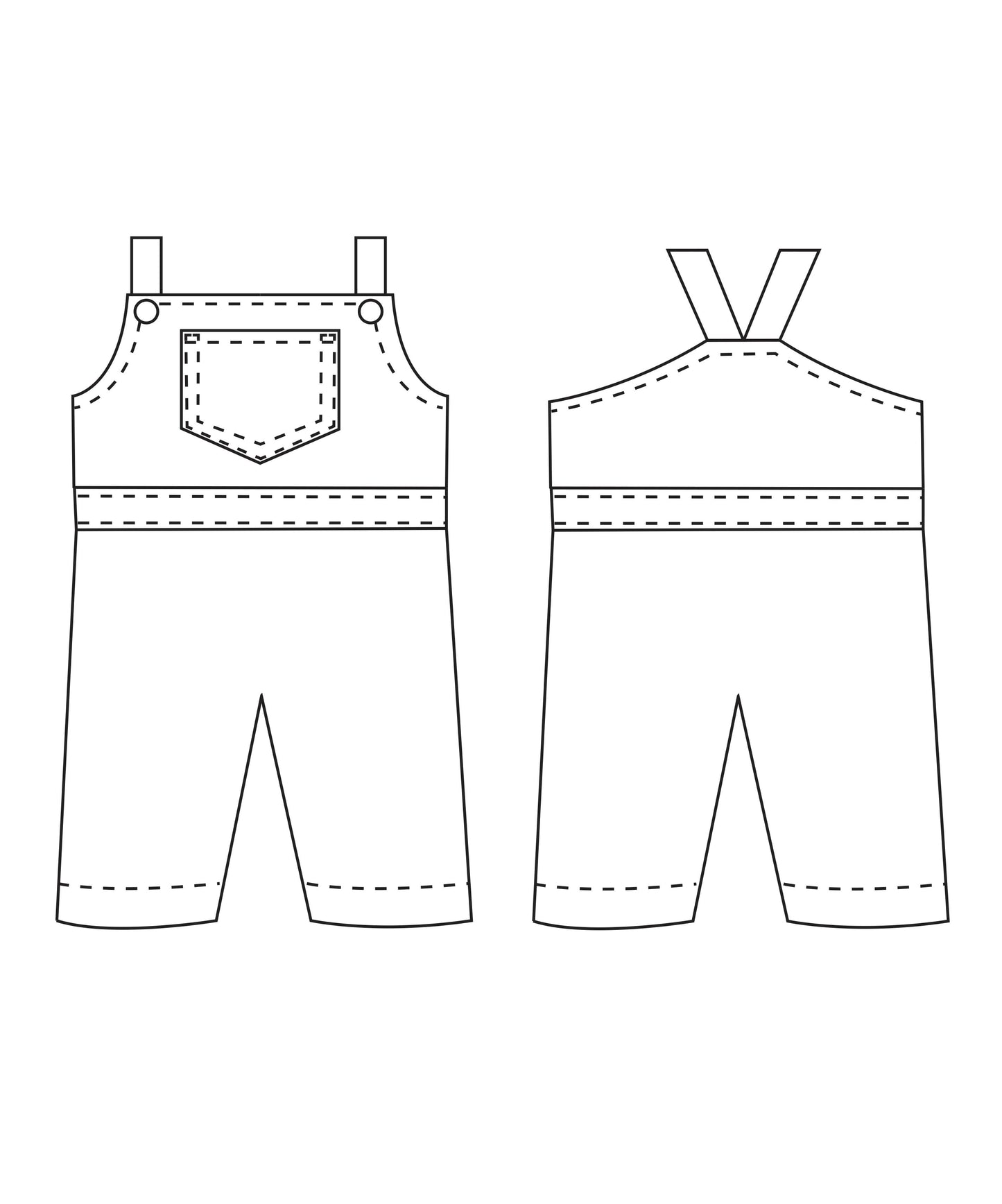 drawing of overalls
